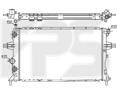 <strong>Радіатор охолодження FPS FP 52 A282 (фото 1)</strong>
