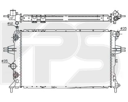 Радіатор охолодження для Opel, Vauxhall FPS FP 52 A282 фото товару