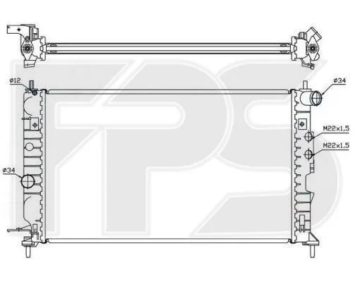 <strong>Радіатор охолодження FPS FP 52 A287 (фото 1)</strong>