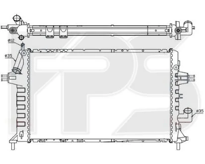 Радіатор охолодження для FPS FP 52 A303 фото товару