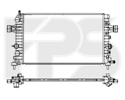 Радіатор охолодження для Opel, Vauxhall FPS FP 52 A305 фото товару