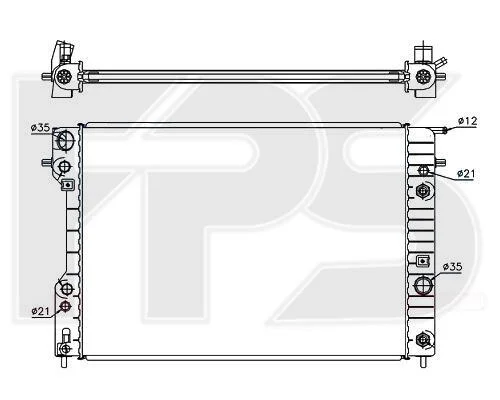 <strong>Радіатор охолодження FPS FP 52 A319 (фото 1)</strong>