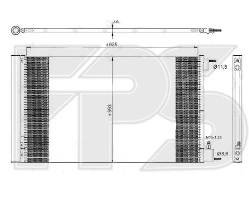 <strong>Конденсатор кондиціонера FPS FP 52 K334 (фото 1)</strong>