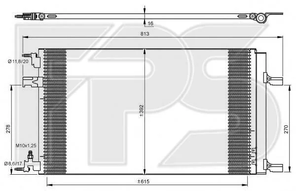 <strong>Конденсатор кондиціонера FPS FP 52 K432 (фото 1)</strong>