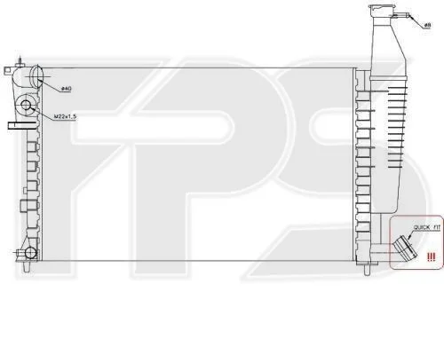 <strong>Радіатор охолодження FPS FP 54 A1122 (фото 1)</strong>