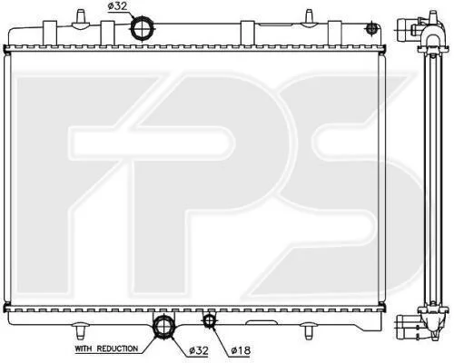 <strong>Радіатор охолодження FPS FP 54 A348 (фото 1)</strong>