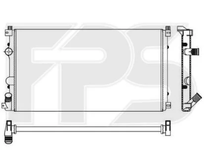 Радіатор охолодження для Renault, Opel, Nissan, Vauxhall FPS FP 56 A360 фото товару