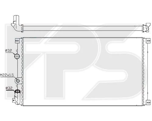 <strong>Радіатор охолодження FPS FP 56 A930 (фото 1)</strong>