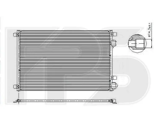 <strong>Конденсатор кондиціонера FPS FP 56 K164 (фото 1)</strong>