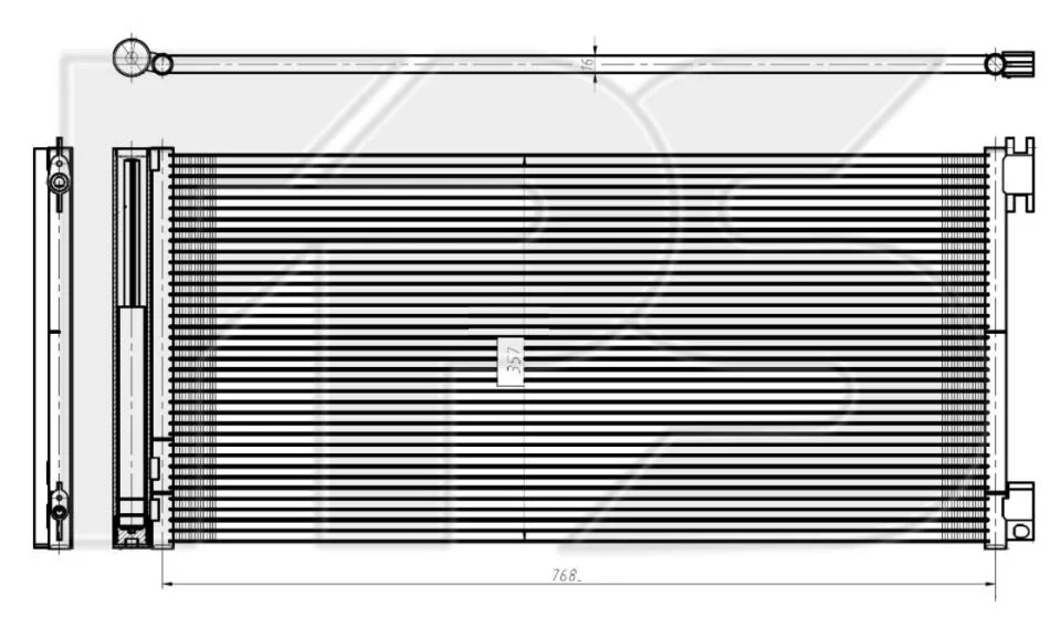 <strong>Конденсатор кондиціонера FPS FP 56 K466 (фото 1)</strong>