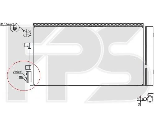 <strong>Конденсатор кондиціонера FPS FP 56 K799 (фото 1)</strong>