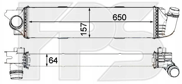 <strong>Радіатор наддуву FPS FP 56 T154 (фото 1)</strong>