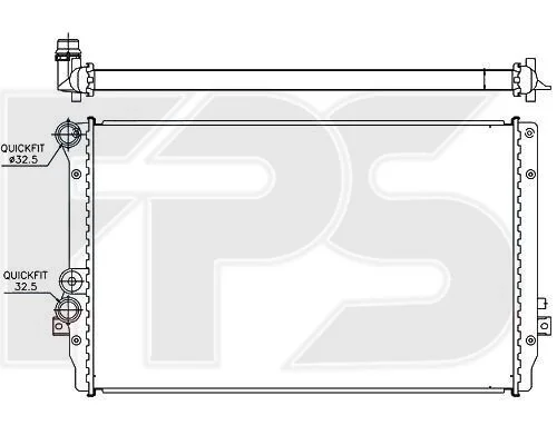 <strong>Радіатор охолодження FPS FP 62 A474 (фото 1)</strong>