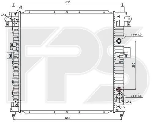 <strong>Радіатор охолодження FPS FP 66 A1421 (фото 1)</strong>