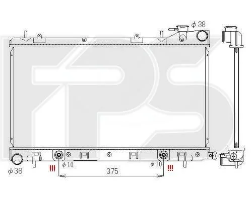 <strong>Радіатор охолодження FPS FP 67 A1399 (фото 1)</strong>
