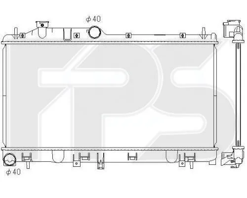 <strong>Радіатор охолодження FPS FP 67 A1400 (фото 1)</strong>