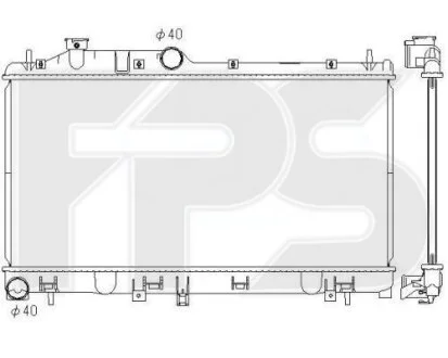 Радіатор охолодження для FPS FP 67 A1400 фото товару
