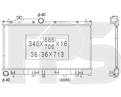 Радіатор охолодження для FPS FP 67 A475 фото товару