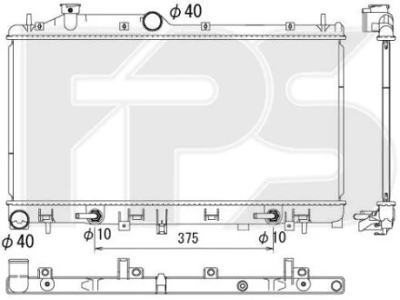 Радіатор охолодження для FPS FP 67 A893 фото товару