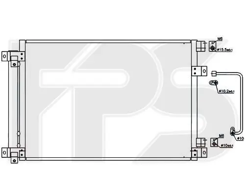 <strong>Конденсатор кондиціонера FPS FP 67 K433 (фото 1)</strong>