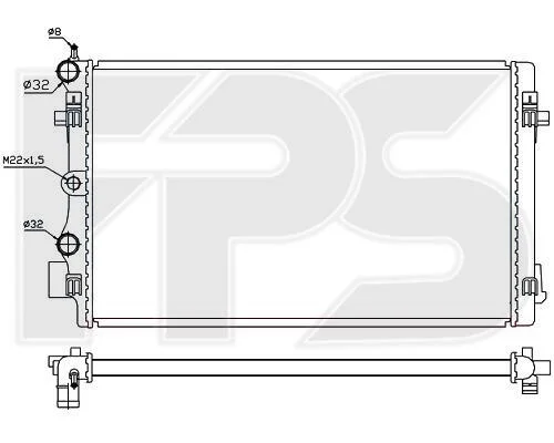 <strong>Радіатор охолодження FPS FP 74 A382 (фото 1)</strong>