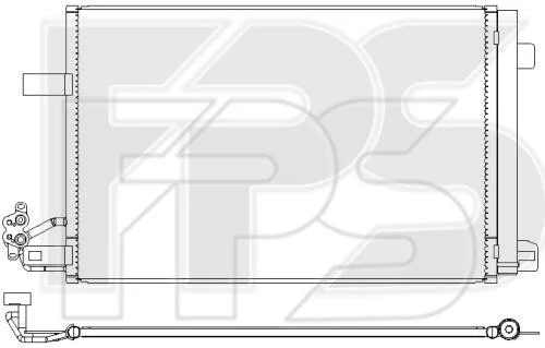<strong>Конденсатор кондиціонера FPS FP 74 K51 (фото 1)</strong>