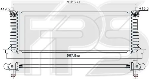 <strong>Радіатор охолодження FPS FP 85 A345 (фото 1)</strong>