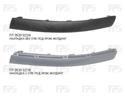 Полоска пластикова для FPS FP 9539 928 фото товару