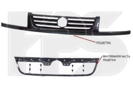 Решітка пластикова для FPS FP 9542 991 фото товару