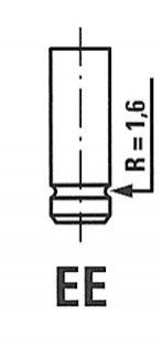 Клапан впускний FIAT 3989/RNT IN FRECCIA R3989RNT (фото 1)