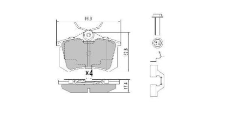 Колодки тормозные FREMAX FBP-0575-01 фото товара