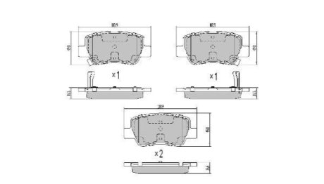 Колодки гальмівні FREMAX FBP-0861 фото товару