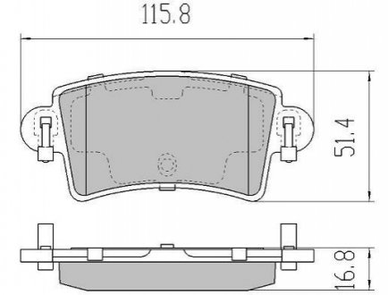 Гальмівні колодки FREMAX FBP-1275 фото товару