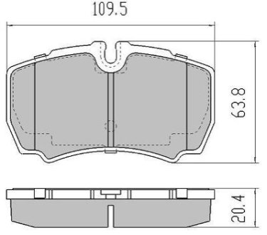 Колодки тормозные FREMAX FBP-1674 фото товара