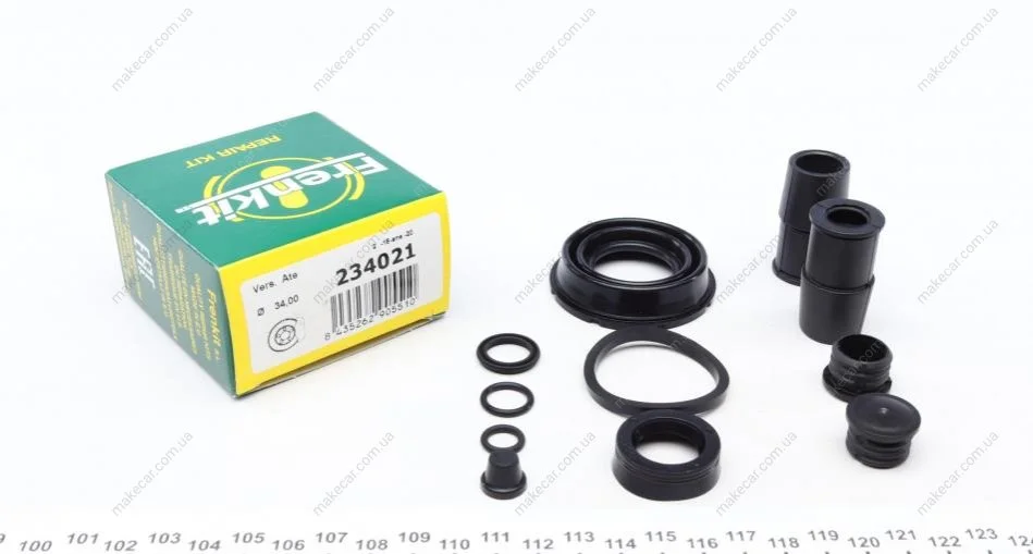 <strong>Ремкомплект гальмівного супорта TOYOTA Yaris 05-12, Yaris 11-18; HONDA Civic FB/FG 11-17, Civic FC/FK 15-; MINI Cooper R50 00-06 FRENKIT 234021 (фото 1)</strong>