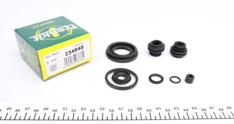 Ремкомплект гальмівного супорта HYUNDAI Veloster FS 11-18, i-30 GD 12-17, ix20 JC 10-19; KIA Soul PS 14-19, Picanto TA 11-18 для Hyundai, KIA FRENKIT 234040 фото товару