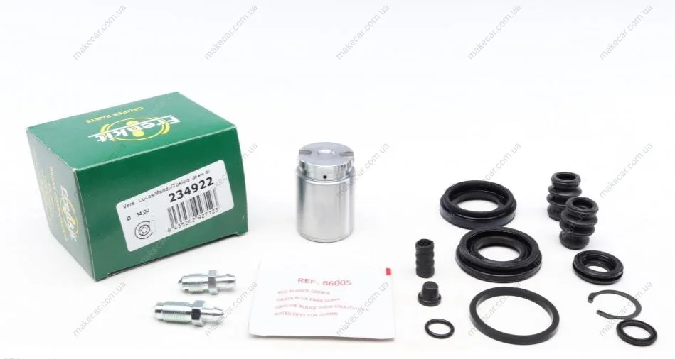 <strong>Ремкомплект супорту заднього Hyundai Elantra/Kia Cerato 95- (d=34mm)(+поршень) Frenkit FRENKIT 234922 (фото 1)</strong>