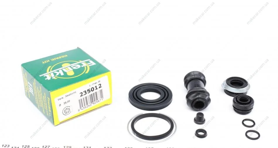 <strong>Ремкомплект супорту заднього Mazda 323/626/Toyota Corolla 97-02 (d=35mm)(Akebono) Frenkit FRENKIT 235012 (фото 1)</strong>