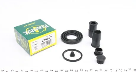 Ремкомплект гальмівного супорта FIAT Ulysse 94-02; BMW 3 E36 93-99, Z3 95-02; PEUGEOT 806 98-02; JAGUAR XJ 97-03; ROVER 75 99-05 для BMW, Peugeot, Fiat, Citroen, Rover FRENKIT 236007 фото товару