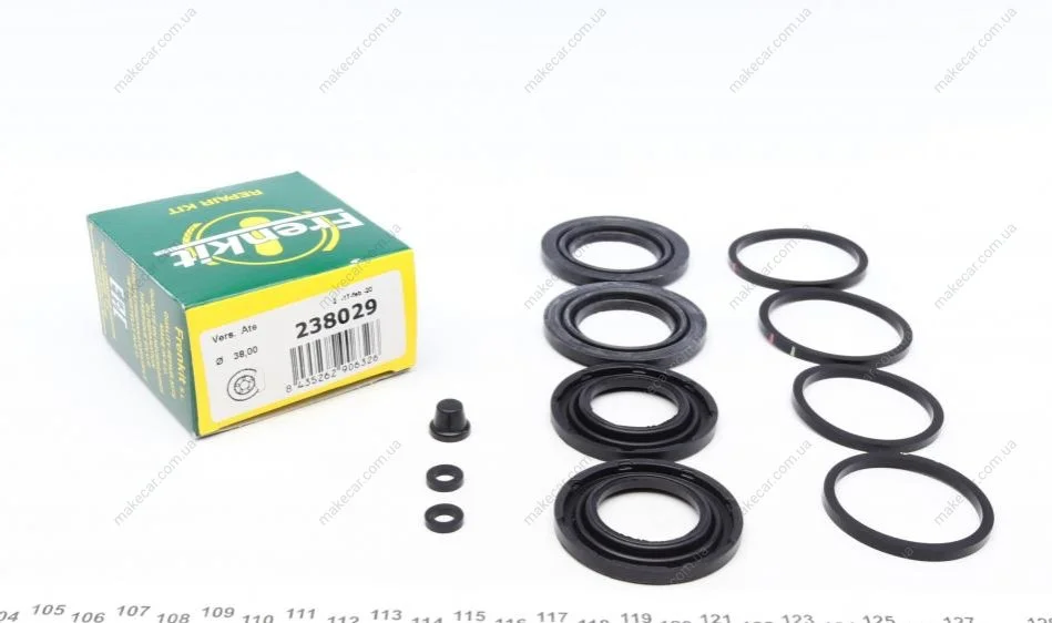 <strong>Ремкомплект гальмівного супорта MERCEDES-BENZ CLK W208 97-02, 190 (W201) 82-93, C-Class W202 93-00, E-Class W210 94-03, E-Class W124 84-95 FRENKIT 238029 (фото 1)</strong>