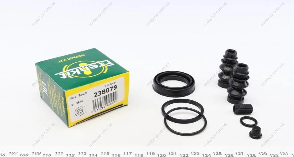 <strong>Ремкомплект гальмівного супорта MERCEDES-BENZ B-Class W247 19-, A-Class W177 18-, GLA H247 20-; PEUGEOT Partner 08-, 308 (T9) 13-, Partner 18-; CITROEN Berlingo 18-, C4 Picasso 13-18, C4 Spacetourer 18-22; OPEL Corsa F 19-, Combo E 18-, Grandland 17- FRENKIT 238079 (фото 1)</strong>