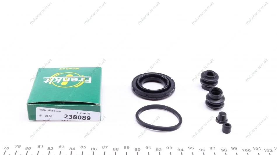 <strong>Ремкомплект супорта заднього Nissan Leaf (10-) (d=38mm) (Akebono) Frenkit FRENKIT 238089 (фото 1)</strong>