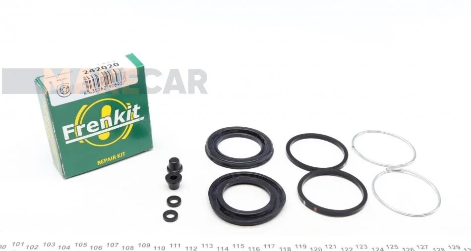 <strong>Ремкомплект гальмівного супорта MERCEDES-BENZ CLK W208 97-02, C-Class W203 00-07, E-Class W210 94-03, E-Class W124 84-95, SLK R170 96-04; JAGUAR XJ 03-09, XJ 97-03 FRENKIT 242020 (фото 1)</strong>