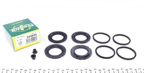Ремкомплект гальмівного супорта BMW X5 E70 07-13, X5 F15 13-18, X6 E71 08-14, X6 F16 14-20; ALFA ROMEO 159 05-11, Brera 05-10 для Alfa Romeo FRENKIT 242034 фото товару