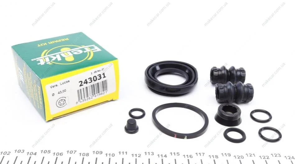 <strong>Ремкомплект супорту заднього Audi A4 (B5)/A6 (C5)/VW Passat (B5)/Phaeton (d=43mm)(Lucas/TRW) Frenkit FRENKIT 243031 (фото 1)</strong>