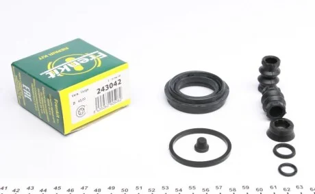 Ремкомплект гальмівного супорта FORD Edge 06-15; FIAT Freemont 11-16; DODGE Journey 07-20; JAGUAR XJ 03-09, S-Type 99-07; CHRYSLER Grand Voyager 08-15; LANCIA Voyager 11-15 для FRENKIT 243042 фото товару