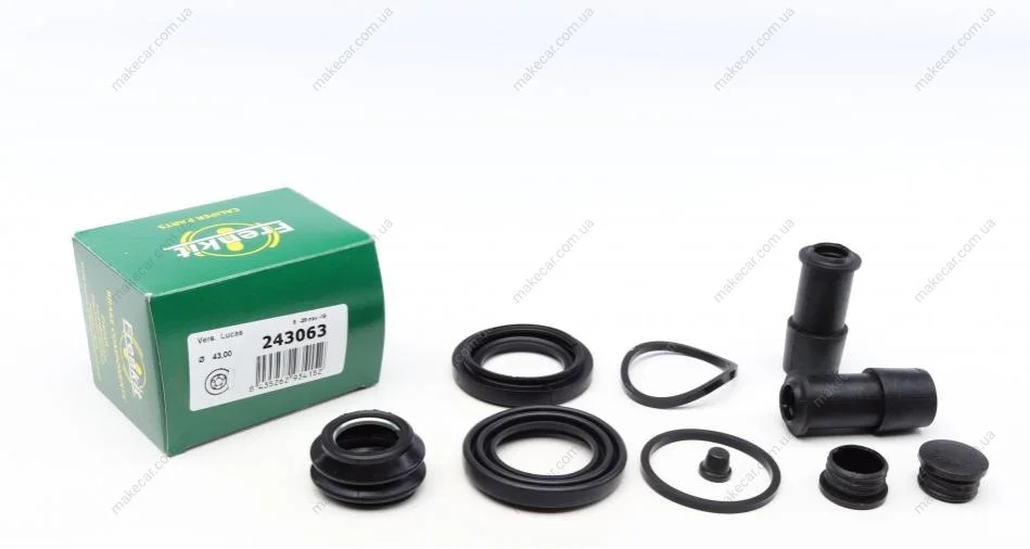 <strong>Ремкомплект гальмівного супорта VW PASSAT B5 96-05, Phaeton 02-16; AUDI A6 97-04, A8 94-02 FRENKIT 243063 (фото 1)</strong>