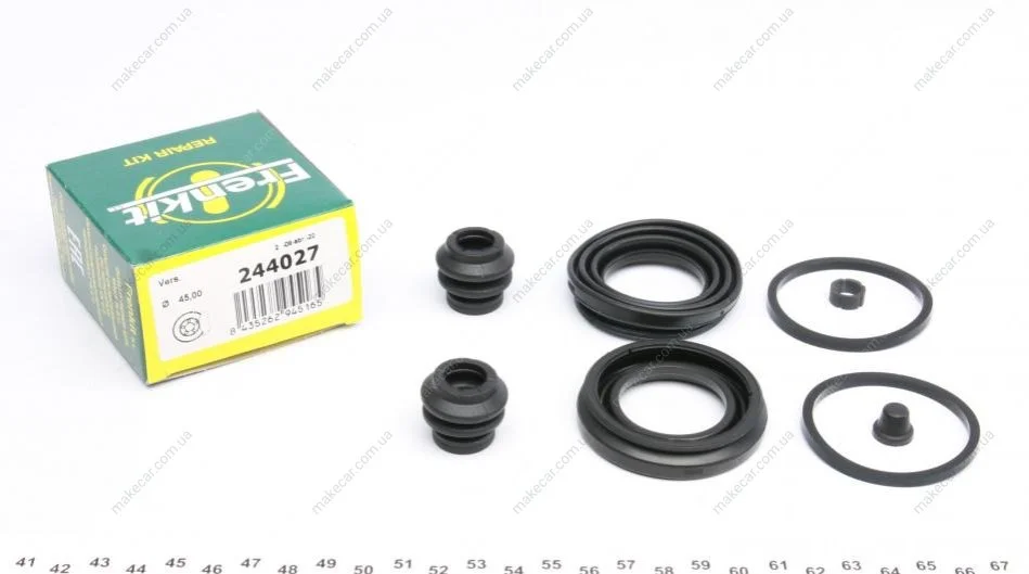 <strong>Ремкомплект гальмівного супорта переднього TOYOTA Highlander 13-19, Sienna 10-20; LEXUS RX 09-15, RX 15-22 FRENKIT 244027 (фото 1)</strong>