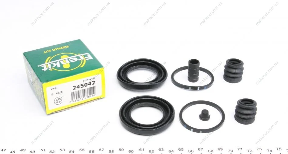 <strong>Ремкомплект гальмівного супорта INFINITI FX 03-08, FX/QX70 08-17, G 07-14, EX 07-13, M 10-13, Q70 13- FRENKIT 245042 (фото 1)</strong>