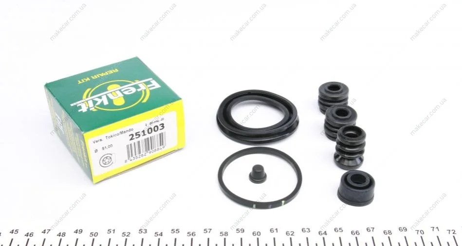 <strong>Ремкомплект гальмівного супорта HYUNDAI i-20 PB 08-14, i-10 PA 07-13, Accent X3 94-99 FRENKIT 251003 (фото 1)</strong>